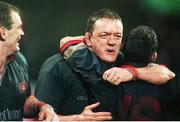 31 October 1998; Mick Galwey, Munster, celebrates victory over Perpignan. European Rugby Cup, Munster v Perpignan, Thomond Park, Limerick. Picture credit: Matt Browne / SPORTSFILE