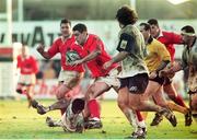 13 December 1998; Tom Tierney, Munster, in action against Bernard Gusti, Colomiers. European Rugby Cup, Colomiers v Munster, Stade Toulouse, Toulouse, France. Picture credit: Matt Browne / SPORTSFILE