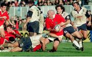 13 December 1998; John Hayes, Munster, is tackled by Patrick Peysson, Colomiers. European Rugby Cup, Colomiers v Munster, Stade Toulouse, Toulouse, France. Picture credit: Matt Browne / SPORTSFILE