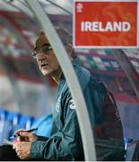 18 November 2013; Republic of Ireland manager Martin O'Neill takes notes during squad training ahead of their international friendly against Poland on Tuesday. Republic of Ireland Squad Training, Municipal Stadium, Poznan, Poland. Picture credit: David Maher / SPORTSFILE