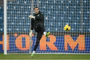 18 November 2013; Republic of Ireland goalkeeper David Forde during squad training ahead of their international friendly against Poland on Tuesday. Republic of Ireland Squad Training, Municipal Stadium, Poznan, Poland. Picture credit: David Maher / SPORTSFILE