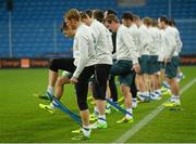 18 November 2013; A general view of Republic of Ireland players during squad training ahead of their international friendly against Poland on Tuesday. Republic of Ireland Squad Training, Municipal Stadium, Poznan, Poland. Picture credit: David Maher / SPORTSFILE