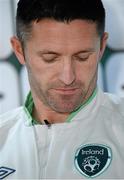 18 November 2013; Republic of Ireland's Robbie Keane during a press conference ahead of their international friendly game against Poland on Tuesday. Republic of Ireland Press Conference, Municipal Stadium, Poznan, Poland. Picture credit: David Maher / SPORTSFILE