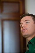 19 November 2013; Ireland's Brian O'Driscoll during a press conference ahead of their Guinness Series International match against New Zealand on Sunday. Ireland Rugby Press Conference, Carton House, Maynooth, Co. Kildare. Picture credit: Brendan Moran / SPORTSFILE