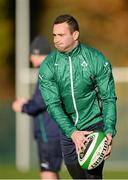 19 November 2013; Ireland's Dave Kearney in action during squad training ahead of their Guinness Series International match against New Zealand on Sunday. Ireland Rugby Squad Training, Carton House, Maynooth, Co. Kildare. Picture credit: Brendan Moran / SPORTSFILE