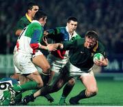 24 November 1998; Andre Venter, South Africa, is tackled by Eddie Halvey, Combined Provinces. Rugby fiendly, Combined Provinces v South Africa, Musgrave Park, Cork. Picture credit: Matt Browne / SPORTSFILE