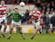 30 January 2005; Padraig Sheehan, Cork IT, in action against Colm Hickey, Limerick. McGrath Cup Final, Limerick v Cork IT, Gaelic Grounds, Limerick. Picture credit; Matt Browne / SPORTSFILE