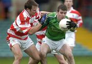 30 January 2005; Conor Mullane, Limerick, in action against Eamonn O'Connor, Cork IT. McGrath Cup Final, Limerick v Cork IT, Gaelic Grounds, Limerick. Picture credit; Matt Browne / SPORTSFILE