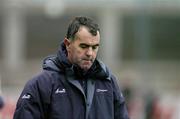 30 January 2005; Dublin manager Humphrey Kelleher shows his disappointment at the end of the game. Walsh Cup, Dublin v Kilkenny, Parnell Park, Dublin. Picture credit; Ray McManus / SPORTSFILE