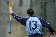 30 January 2005; Emmet Carroll, Dublin, celebrates his first half goal. Walsh Cup, Dublin v Kilkenny, Parnell Park, Dublin. Picture credit; Ray McManus / SPORTSFILE