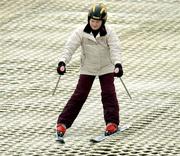 29 January 2005; Fiona Bryson, from Stillorgan, Co. Dublin,  in action during the last Team Ireland training session prior to travelling to the 2005 Special Olympics Winter World Games. Ski Club of Ireland, Kilternan, Co. Wicklow. Picture credit; Damien Eagers / SPORTSFILE