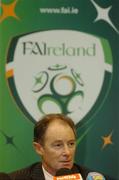 31 January 2005; Republic of Ireland Manager Brian Kerr at a press conference to announce his squad for the forthcoming friendly International against Portugal. Jury's Hotel, Ballsbridge, Dublin. Picture credit; Pat Murphy / SPORTSFILE