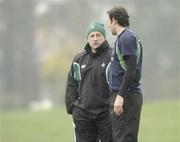 2 February 2005; Coach Eddie O'Sullivan and Geordan Murphy during squad training. Ireland Rugby squad training, Terenure Rugby Club, Dublin. Picture credit; Matt Browne / SPORTSFILE