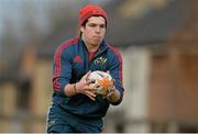 19 November 2013; Munster's Alex Wootton during squad training ahead of their Celtic League 2013/14, Round 8, game against Cardiff Blues on Saturday. Munster Rugby Squad Training and Press Briefing, University of Limerick, Limerick. Picture credit: Diarmuid Greene / SPORTSFILE
