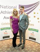 20 November 2013; Kelly Proper and Dean Rochford in attendance at the 2013 National Athletics Awards in Association with Woodie’s DIY and Tipperary Crystal. Crowne Plaza Hotel, Santry, Co. Dublin. Picture credit: Stephen McCarthy / SPORTSFILE