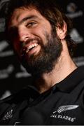 22 November 2013; New Zealand's Samuel Whitelock during a media day ahead of their Guinness Series International match against Ireland on Sunday. New Zealand Media Day, Castleknock Hotel & Country Club, Castleknock, Co. Dublin. Picture credit: David Maher / SPORTSFILE