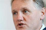 22 November 2013; Ireland head coach Joe Schmidt during a press conference ahead of their Guinness Series International match against New Zealand on Sunday. Ireland Rugby Press Conference, Carton House, Maynooth, Co. Kildare. Picture credit: Stephen McCarthy / SPORTSFILE