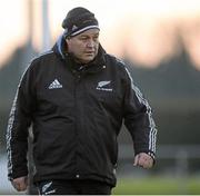 22 November 2013; New Zealand head coach Steve Hansen, during training, ahead of their Guinness Series International match against Ireland on Sunday. New Zealand Media Day, Garda RFC, Westmanstown Sports Centre, Westmanstown, Co. Dublin Picture credit: David Maher / SPORTSFILE