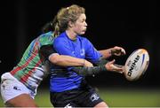 22 November 2013; Vikki McGinn, Leinster, is tackled by Hannah Casey, Exiles. Women's Interprovincial Rugby Friendly, Leinster v Exiles, Ashbourne RFC, Ashbourne, Co. Meath. Picture credit: Pat Murphy / SPORTSFILE