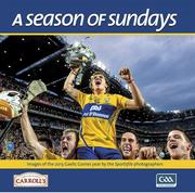 This 130 page hardback coffee table book (300mm x 300mm approx.) is a collection of images of the 2013 Gaelic Games year by the Sportsfile photographers. Each year Ray McManus and his team of photographers travel the highways and byways to capture the football and hurling season in all its colours and moods – from the dark days of winter to the high dramas of summer. Along the way they meet the players, the managers, the fans and the unsung heroes behind the scenes – all the main players on the GAA stage.  Their vivid and memorable images are enriched by Alan Milton’s insightful captions in this, the 17th year of A Season of Sundays (RRP €29.95 less €5 off now €24.95)