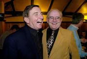 4 February 2005; Jimmy Magee with Fr Brian Darcy at his 70th birthday. Shannon Oaks Hotel, Portumna, Co. Galway. Picture credit; Ray McManus / SPORTSFILE