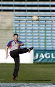 5 February 2005; Ireland out-half Ronan O'Gara during kicking practice at Stadio Flamino, Rome, Italy. Picture credit; Brendan Moran / SPORTSFILE