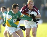 6 February 2005; Donal O'Donoghue, Westmeath, in action against Ciaran McManus, Offaly. Allianz National Football League, Division 1A, Offaly v Westmeath, O'Connor Park, Tullamore, Co. Offaly. Picture credit; Damien Eagers / SPORTSFILE