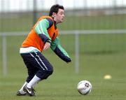8 February 2005; Republic of Ireland's Andy Reid in action during squad training. Malahide FC, Malahide, Dublin. Picture credit; Pat Murphy / SPORTSFILE