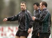 8 February 2005; Kevin Maggs and Johnny O'Connor pictured during Ireland rugby squad training. Naas Rugby Club, Co. Kildare. Picture credit; Matt Browne / SPORTSFILE