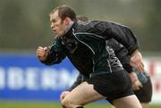 8 February 2005; Johnny O'Connor in action during Ireland rugby squad training. Naas Rugby Club, Co. Kildare. Picture credit; Matt Browne / SPORTSFILE