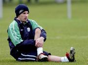 8 February 2005; Republic of Ireland's Liam Miller in action during squad training. Malahide FC, Malahide, Dublin. Picture credit; Pat Murphy / SPORTSFILE