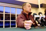 8 February 2005; Portugal manager Luis Filipe Scolari speaks during a press conference. Lansdowne Road, Dublin. Picture credit; David Maher / SPORTSFILE