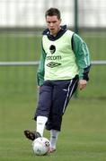 8 February 2005; Steve Finnan, Republic of Ireland, in action during squad training. Malahide FC, Malahide, Dublin. Picture credit; Pat Murphy / SPORTSFILE