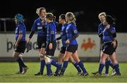 22 November 2013; Leinster players leave the field after the game. Women's Interprovincial Rugby Friendly, Leinster v Exiles, Ashbourne RFC, Ashbourne, Co. Meath. Picture credit: Pat Murphy / SPORTSFILE