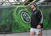 23 November 2013; New Zealand's Kieran Read makes his way onto the pitch before the start of the captain's run ahead of their Guinness Series International match against Ireland on Sunday. New Zealand Rugby Squad Captain's Run, Aviva Stadium, Lansdowne Road, Dublin. Picture credit: Matt Browne / SPORTSFILE