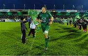 23 November 2013; Connacht's Michael Swift makes his way out to mark his 250th appearance for his side. Celtic League 2013/14, Round 8, Connacht v Scarlets, The Sportsground, Galway. Picture credit: Diarmuid Greene / SPORTSFILE
