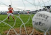 24 November 2013; Neil Douglas, Castlebar Mitchels, scores his side's second goal from the penalty spot. AIB Connacht Senior Club Football Championship Final, St Brigid's, Roscommon, v Castlebar Mitchels, Mayo. Dr. Hyde Park, Roscommon. Picture credit: David Maher / SPORTSFILE