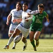 28 May 2016; AJ MacGinty of Connacht in action against Ben Te'o of Leinster during the Guinness PRO12 Final match between Leinster and Connacht at BT Murrayfield Stadium in Edinburgh, Scotland. Photo by Ramsey Cardy/Sportsfile