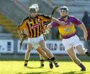 12 February 2005; Conor Phelan, Kilkenny, in action against Diarmuid Lyng, Wexford. Walsh Cup Final, Wexford v Kilkenny, Wexford Park, Co. Wexford. Picture credit; Damien Eagers / SPORTSFILE