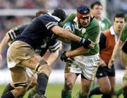 12 February 2005; Anthony Foley, Ireland, in action against Stuart Grimes, Scotland. RBS Six Nations Championship 2005, Scotland v Ireland, Murrayfield Stadium, Edinburgh, Scotland. Picture credit; Matt Browne / SPORTSFILE