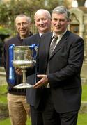 15 February 2005; Galway manager Conor Hayes, Kilkenny manager Brian Cody, centre and Cork manager John Allen, left, at the launch of the 2005 Allianz National Hurling League. Berkeley Court Hotel, Dublin. Picture credit; Damien Eagers / SPORTSFILE