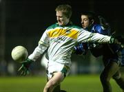 12 February 2005; James Coughlan, Offaly, in action against Aidan O'Mahony, Kerry. Allianz National Football League, Division 1A, Kerry v Offaly, Austin Stack Park, Tralee, Co. Kerry. Picture credit; Ray McManus / SPORTSFILE