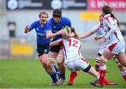 30 November 2013; Marie Louise Reilly, Leinster, is tackled by Grace Davitt, Ulster. Women's Interprovincial, Ulster v Leinster, Ravenhill Park, Belfast, Co. Antrim. Picture credit: Oliver McVeigh / SPORTSFILE
