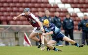 20 February 2005; Damien Hayes, Galway, in action against Damien O'Reilly, Dublin. Allianz National Hurling League, Division 1A, Galway v Dublin, Pearse Stadium, Galway. Picture credit; Pat Murphy / SPORTSFILE