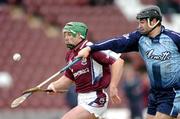 20 February 2005; Fergal Healy, Galway, in action against Stephen Hiney, Dublin. Allianz National Hurling League, Division 1A, Galway v Dublin, Pearse Stadium, Galway. Picture credit; Pat Murphy / SPORTSFILE
