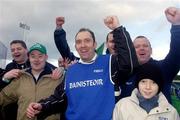 20 February 2005; Portlaoise manager Tommy Conroy celebrates with supporters after victory over Crossmaglen Rangers. AIB All-Ireland Club Senior Football Championship Semi-Final, Crossmaglen Rangers v Portlaoise, Parnell Park, Dublin. Picture credit; Damien Eagers / SPORTSFILE