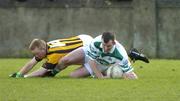 20 February 2005; Colm Byrne, Portlaoise, in action against Cathal Shortt, Crossmaglen Rangers. AIB All-Ireland Club Senior Football Championship Semi-Final, Crossmaglen Rangers v Portlaoise, Parnell Park, Dublin. Picture credit; Damien Eagers / SPORTSFILE