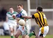 20 February 2005; Brian McCormack, Portlaoise, in action against Colm Dooley, Crossmaglen Rangers. AIB All-Ireland Club Senior Football Championship Semi-Final, Crossmaglen Rangers v Portlaoise, Parnell Park, Dublin. Picture credit; Damien Eagers / SPORTSFILE