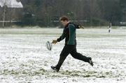 23 February 2005; Brian O'Driscoll in action during Ireland rugby squad training. Terenure Rugby Club, Dublin. Picture credit; Matt Browne / SPORTSFILE