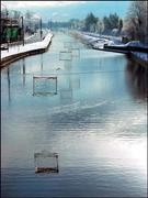 23 February 2005; A general view of Canoe Waterpolo nets on The Royal canal, Kilcock, Co. Kildare. Picture credit; David Maher / SPORTSFILE